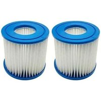 2er-Pack Filterkartuschen für Bestway Typ VII und D, kompatibel mit Intex Typ D Filterkartusche Hot Spring Spa Swimming Pools von AIPERQ