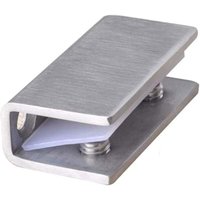 2er-Pack Glas-Duschtürklemmen – Festes Scharnier aus Edelstahl – 8–12 mm Wandhalterung—— von AIPERQ