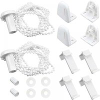 2er Set Rollomechanik, Rollozubehör, Rollobefestigung, Rolloreparaturset, Ersatzbefestigung für 17mm Rollo von AIPERQ