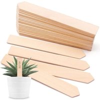 30 Stück Holz-Pflanzenetiketten, Holz-Pflanzenschilder für Gartenkräuter-Setzlinge (15,3 x 2 x 0,3 cm) von AIPERQ