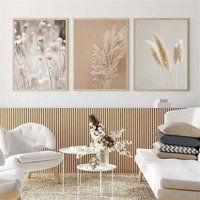 3er Set Premium Poster - Pampas Reed - Für Wohnzimmer oder Schlafzimmer - Triumph ohne Rahmen (30x40cm) von AIPERQ