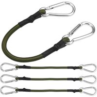 4er-Pack Spanngurte mit Karabiner, 30 cm Spanngurt mit Karabiner, elastisches Gepäckseil, robuste Spanngurte mit Haken für Camping, Planen, Zelt, 4er-Pack Spanngurte mit Karabiner, 30 cm Spanngurt mit Karabiner, elastisches Gepäckseil, robuste Spanngurte mit Haken für Camping, Planen, Zelt, von AIPERQ