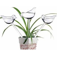6er-Pack Bewässerungskugeln aus Glas mit selbstbewässernden Spikes in Vogelform für Pflanzen im Innen- und Außenbereich von AIPERQ