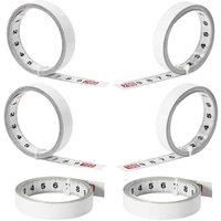 6er-Pack selbstklebende Maßbänder aus Karbonstahl – zum Messen vertikaler Objekte wie Werkbänke (Vorderseite, Rückseite, Mitte) von AIPERQ