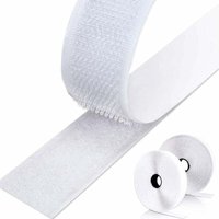 8M doppelseitiges selbstklebendes Kratzband, selbstklebende Kratzstreifen für Wandbehänge und Teppiche, 20 mm (weiß) LO-Ron von AIPERQ
