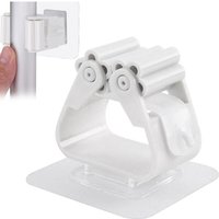 Aiperq - ymyny 2er Set Wandbesenhalter mit Kleber - Wandbesenhalter ohne Bohren - Aufbewahrungszubehör um Ordnung in Ihren Räumen zu halten - 2 Stück von AIPERQ