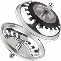 Aiperq - Ablaufkorb Classic ø 79,3 mm, 2er Set Edelstahl Küchenspülenstöpsel, Universal Küchenspülenfilter, Edelstahl Aiperq - Ablaufkorb Classic ø 79,3 mm, 2er Set Edelstahl Küchenspülenstöpsel, Universal Küchenspülenfilter, Edelstahl von AIPERQ