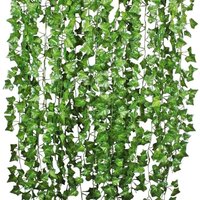 Aiperq - 12 stücke 2 meter simulation klettern tiger rattan ivy dekoration künstliche ivy kranz dekoration für haus und garten dekoration von AIPERQ