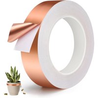 Anti-Schnecken-Kupferband, 30 mm x 20 m, wirksames Anti-Schnecken-Kupferband, einseitig leitfähig, Kupferfolienband von AIPERQ