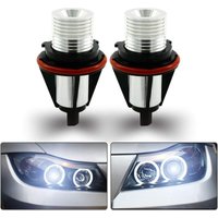 2 Stück 1000 lm Angel Eyes Licht Autobirne led Halo-Ring Markierung 5 w 6000 k Weiß für bmw E39 E60 E53 E63 E64 (Weiß) von AIPERQ