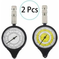 2er-Pack Multifunktions-Kilometerzähler-Entfernungsmesser-Karte mit Kompass, Kurvimeter, Entfernungsrechner für Wandern, Camping und Survival im von AIPERQ
