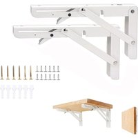 Aiperq - 2er-Pack robuste, einziehbare, klappbare Regalhalterung für die Werkbank in der Garage, klappbare Regalhalterung, 300 mm Aiperq - 2er-Pack robuste, einziehbare, klappbare Regalhalterung für die Werkbank in der Garage, klappbare Regalhalterung, 300 mm von AIPERQ