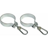 Aiperq - 2er Set Schaukelhaken mit Karabiner für Rundbalken ø 10cm von AIPERQ