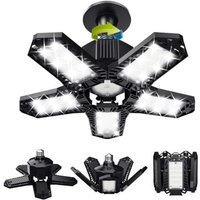 Aiperq - LED-Garagenleuchten-Set – 120 w – 12000 lm – Werkstattlampe – verformbare Deckenleuchten – E26/E27-Panels – 1 Lampe von AIPERQ