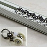 Aiperq - 30 stück Vorhang Track Segelflugzeug Schiene Rollen Kunststoff Twin Rollen Aluminium Legierung von AIPERQ