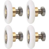 4 Stück Duschtürrollen, Duschtür-Ersatzräder, geriffelte Duschtür-Ersatzrollen mit Schrauben, Durchmesser 23 mm 4 Stück Duschtürrollen, Duschtür-Ersatzräder, geriffelte Duschtür-Ersatzrollen mit Schrauben, Durchmesser 23 mm von AIPERQ