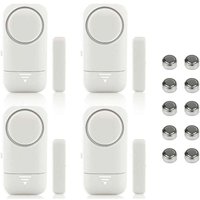 Aiperq - 4er-Set magnetische Fenster- und Türalarme – Hausalarm – kabelloses Diebstahlschutzsystem – Batterien im Lieferumfang enthalten – Aiperq - 4er-Set magnetische Fenster- und Türalarme – Hausalarm – kabelloses Diebstahlschutzsystem – Batterien im Lieferumfang enthalten – von AIPERQ