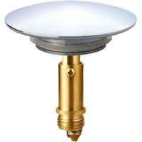 Aiperq - 66 mm Pop-Up Click-Clack-Ablaufgarnitur für Badezimmerspüle, Küchenspüle, verchromte Spüle aus massivem Messing von AIPERQ