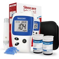 Blutzuckertest-Kit, Blutzuckermesssystem Glucometer Blutzuckermessgerät Blutzuckertest-Kit mit 50 Blutzuckerteststreifen Aiperq von AIPERQ