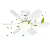 Deckenventilator mit Licht und Fernbedienung, 30 w dimmbarer LED-Deckenventilator mit E27-Fassung, Deckenventilator-Kronleuchter für Schlafzimmer, von AIPERQ