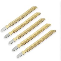 Diamant-Stichsägeblätter für Granit, Marmor, Keramik, Ziegel, Kunststoff, 100 mm, hochwertiges professionelles Vakuum-Trennscheiben-Set, 5-teilig, von AIPERQ