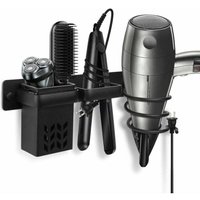 Aiperq - Haartrocknerhalter, Haartrockner-Organizer zur Wandmontage, mit Lagerregal von AIPERQ