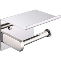 Aiperq - HomeHeng Toilettenpapierhalter, sus 201 Edelstahl, Chrom poliert, moderner Toilettenpapierhalter mit Telefonablage, Badezimmer-Küchenzubehör Aiperq - HomeHeng Toilettenpapierhalter, sus 201 Edelstahl, Chrom poliert, moderner Toilettenpapierhalter mit Telefonablage, Badezimmer-Küchenzubehör von AIPERQ
