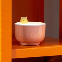 Niedlicher Katzenwecker für Kinder, Kleinkindwecker für Schlafzimmer, Raumdekoruhr für Mädchen, Wecker mit USB-Ladegerät, für sanftes Aufwachen (Pink) von AIPERQ