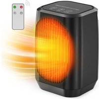 Aiperq - Tragbarer elektrischer Heizstrahler oszillierend 70°, 1200 w kleiner PTC-Keramikheizer mit 3 Modi, Mini-Heiz-/Kühlventilator für Büro, von AIPERQ