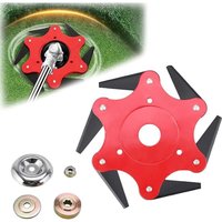 Universal-Rasentrimmerkopf mit 6 Stahlklingen (Upgrade-Edition), Rasentrimmerklinge, Stahlschneidköpfe für Universal-Rasentrimmer, Rasentrimmerkopf von AIPERQ