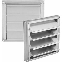 Aiperq - aierq Air Vent - Quadratisches Außenlüftungsgitter aus Edelstahl mit beweglichen Lamellen, geeignet für Wäschetrockner, Klimaanlage, von AIPERQ