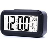 Digitaler Wecker, Digitaluhr, batteriebetrieben, geräuschloser Wecker für Kinder und Erwachsene, großes LED-Display, Temperaturkalender (schwarz) Digitaler Wecker, Digitaluhr, batteriebetrieben, geräuschloser Wecker für Kinder und Erwachsene, großes LED-Display, Temperaturkalender (schwarz) von AIPERQ