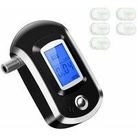 Alkoholtester, Alkoholtester mit Sensor, tragbarer digitaler Halbleiter-Alkoholtester mit LED-Bildschirm und 5 Mundstücken—— von AIPERQ