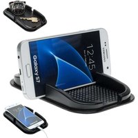 Anti-Rutsch-Gelmatte, rutschfest, selbstklebend, Autohalterung für Handy, Smartphone, GPS (schwarz, 100 x 155 mm)—— von AIPERQ