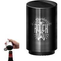 Automatischer Flaschenöffner, Edelstahl-Flaschenöffner, Magnet-Flaschenöffner, Bierflaschenöffner, eine Sekunde zum Öffnen des Verschlusses (Rock) von AIPERQ
