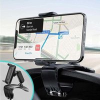 Autotelefonhalter, multifunktionale Auto-Armaturenbrett-Rückspiegelhalterung mit 360° verstellbarer Federklemme, geeignet für 4-7 Zoll Smartphones von AIPERQ