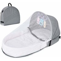 Baby-Reisebett mit Moskitonetz-Baldachin, faltbares Babybett mit Moskitonetz-Wiege, bionisches Reisebett, atmungsaktives Kuschelnest aus Baumwolle, Baby-Reisebett mit Moskitonetz-Baldachin, faltbares Babybett mit Moskitonetz-Wiege, bionisches Reisebett, atmungsaktives Kuschelnest aus Baumwolle, von AIPERQ