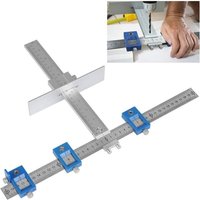Bohrlehren-Führungspositionierer, Bohrführungs-Stanzpositionierer, Bohrführungslehre, Messwerkzeug, Bohren, für Tür- und Schubladengriffe von AIPERQ