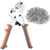 Brillenschneider, professionelles Brillenschneider-Set mit 100 Stück (Innendurchmesser 10 mm) Metallösen für Vorhänge aus Leder, Segeltuch und Holz von AIPERQ