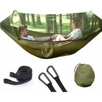 Camping-Hängematte mit Moskitonetz, 1–2 Personen, tragbar und leicht, Pop-up-Fallschirm für Outdoor oder Camping, Reisen, Strand (250 x 120 Camping-Hängematte mit Moskitonetz, 1–2 Personen, tragbar und leicht, Pop-up-Fallschirm für Outdoor oder Camping, Reisen, Strand (250 x 120 von AIPERQ
