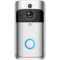 Chime and Doorbell V5 Kabellose Video-Türklingel, geringer Stromverbrauch, HD-Nachtsicht, Smart (Silber) von AIPERQ