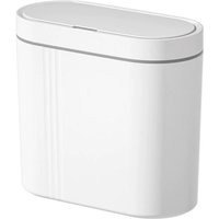 Cracked Smart Mülleimer für Küche und Bad, Wandmontierter automatischer Sensor-Mülleimer mit Klappdeckel von AIPERQ