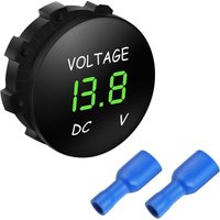 DC 12V-24V LED Digital Voltmeter für Auto Motorrad Auto LKW Boot (Grünes Licht) von AIPERQ