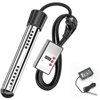 Durchlauferhitzer, Schwimmbad-Warmwasserbereiter, tragbarer Warmwasserbereiter (26050 mm – Schwarz), geeignet für Eimer und Teiche – 2500 w von AIPERQ