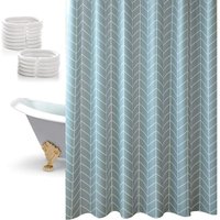 Duschvorhänge 120x180cm Verdickter Duschvorhang Anti-Schimmel Wasserdichter Badvorhang mit Duschvorhangringen Badewannenvorhang für Badewanne Duschvorhänge 120x180cm Verdickter Duschvorhang Anti-Schimmel Wasserdichter Badvorhang mit Duschvorhangringen Badewannenvorhang für Badewanne von AIPERQ
