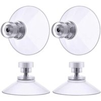 Einschraubbarer Saugnapf, 4 Stück 50 mm transparente Saugnäpfe mit Gewinde, extra starker PVC-Kunststoff-Vorhang-Aufhänge-Isolier-Saugnapf für Einschraubbarer Saugnapf, 4 Stück 50 mm transparente Saugnäpfe mit Gewinde, extra starker PVC-Kunststoff-Vorhang-Aufhänge-Isolier-Saugnapf für von AIPERQ