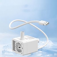 Aiperq - Einstellbare Mini-Tauchwasserpumpe Low Power usb für Hydrokultur-Brunnen Aquarium Teich Weiß von AIPERQ