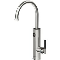 Aiperq - Elektrischer Küchenwasserhahn, 3200 w, mit Durchlauferhitzer, LED-Digitalanzeige, 360°-Drehung, IPX4-wasserdichter Spültischhahn, Silber von AIPERQ
