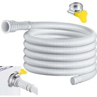 Flexibler Ablaufschlauch für Klimaanlage und Luftentfeuchter – 4 m mit zuschneidbarer Gummiadapterklemme von AIPERQ