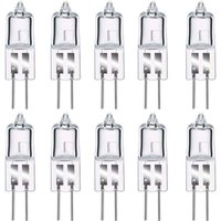 G4 Halogenlampen, 12 V 20 W G4 Halogen Stiftsockellampe, 2800 K Warmweiß, dimmbar, G4 Klare Kapsellampe, 10er-Pack [Energieklasse C] von AIPERQ